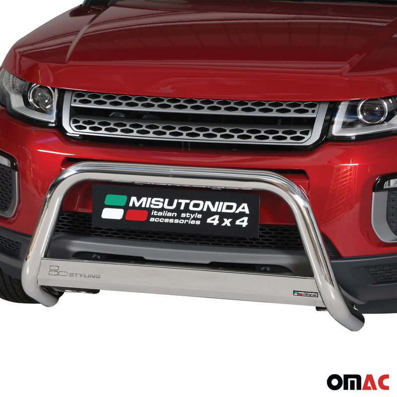 Frontbügel Frontschutzbügel für Range Rover Evoque 2016-2021 ø63mm Stahl Silber