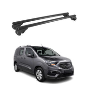 Dachträger Grundträger für Opel Combo E 2019-2026 TÜV Aluminium Schwarz 2tlg