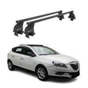 Menabo Dachträger Grundtäger für Lancia Delta 2008-2014 50kg Stahl Schwarz 2 tlg