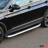 Seitenschweller Seitenbretter Trittbretter für Audi Q7 4LB 2006-2015 Alu Schwarz