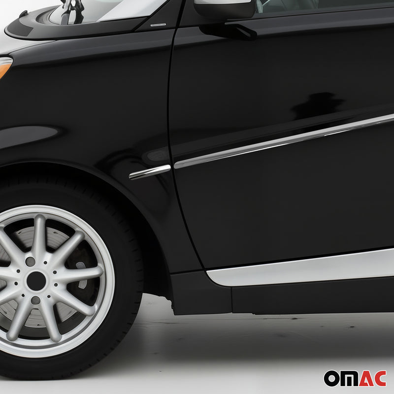 Seitenleisten Türleiste Zierleiste Chrom Edelstahl 4 tlg Cabrio Coupe 2Türen