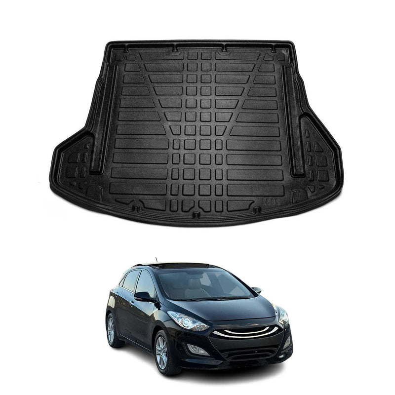 Kofferraumwanne Laderaumwanne für Hyundai i30 Kombi 2012-2016 Gummi TPE Schwarz