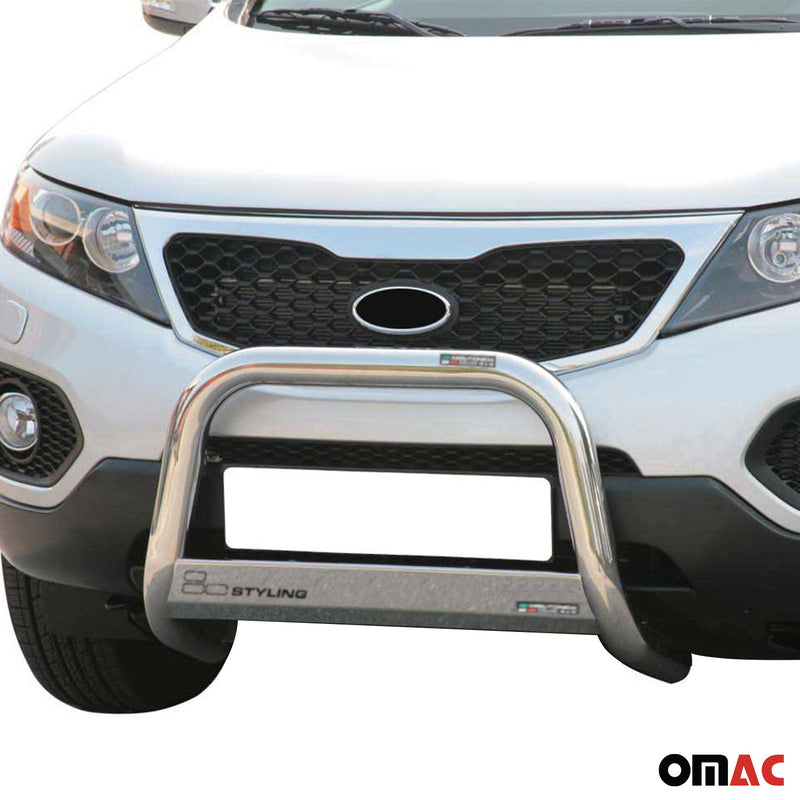 Frontbügel Frontschutzbügel für Kia Sorento 2009-2012 ø63mm Stahl Silber Schutz