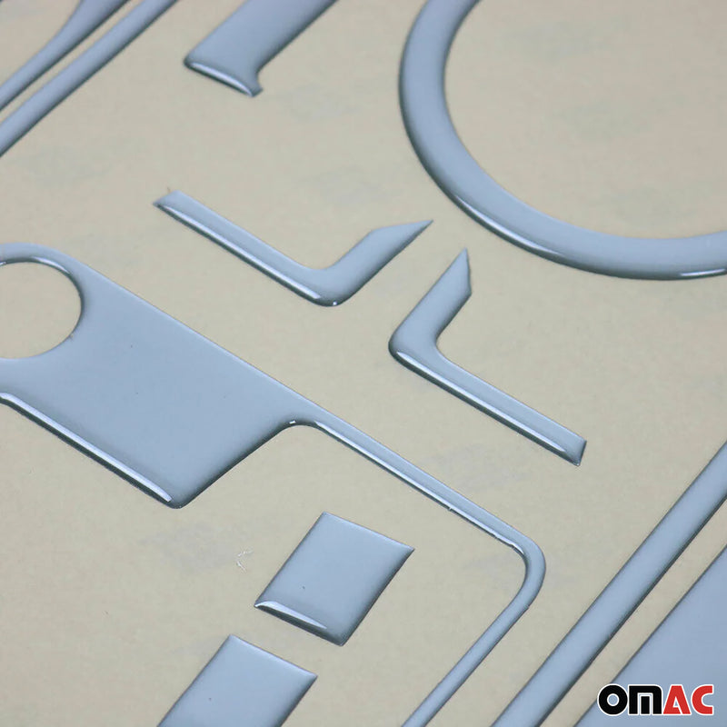 Innenraum Dekor Cockpit für Citroen C3 2002-2012 Aluminium Optik 3tlg