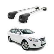 Dachträger Grundträger für Kia Ceed I 2006-2012 Aluminium 75kg Grau 2tlg
