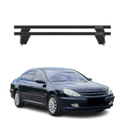 Menabo Dachträger Grundtäger für Peugeot 607 2005-2010 FL 75kg Alu Schwarz 2 tlg