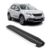 Seitenschweller Seitenbretter Trittbretter für Peugeot 2008 2013-17 Alu Schwarz