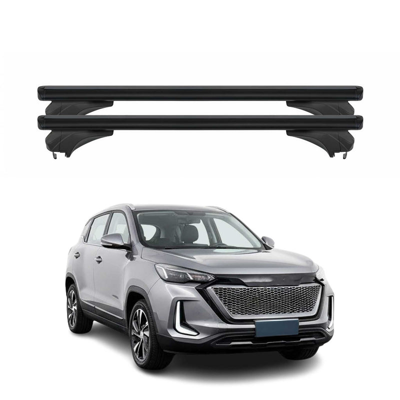 Menabo Dachträger Grundtäger für Evo Evo 5 mk2 2023-2025 Aluminium Schwarz 2 tlg