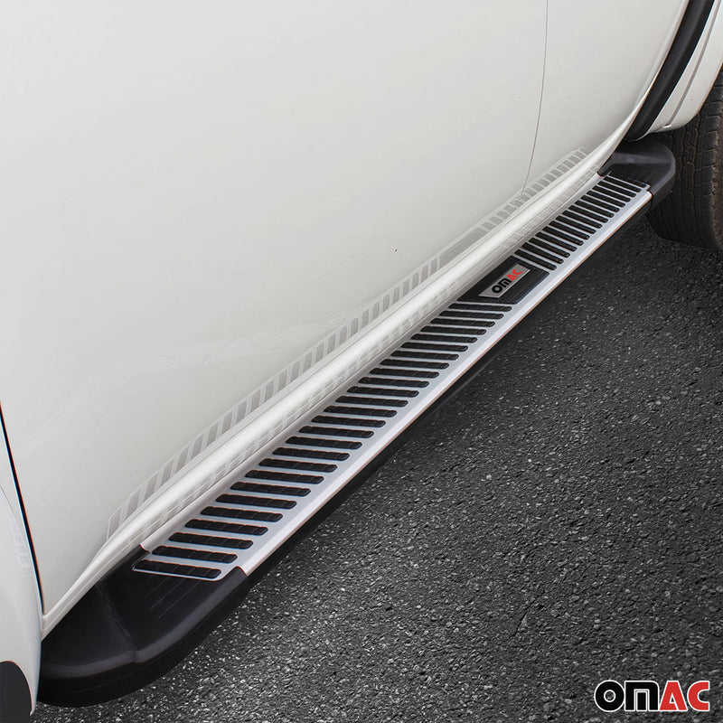 Trittbretter Seitenbretter Seitenschweller für Jeep Renegade 2014-24 Alu Schwarz