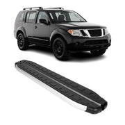 Seitenbretter Trittbretter für Nissan Pathfinder R51 2007-2013 Alu Schwarz