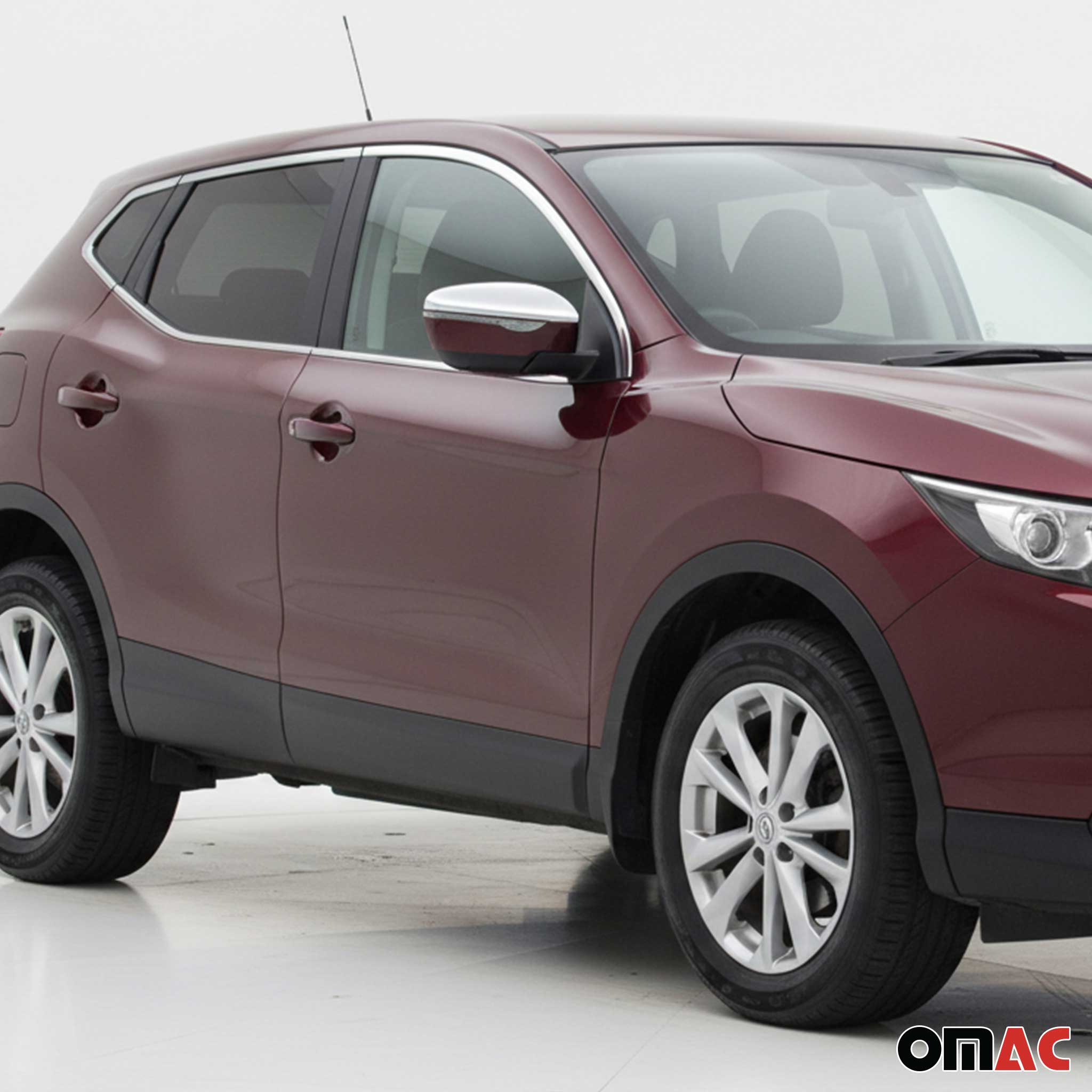 Spiegelkappen Spiegelabdeckung für Nissan Qashqai J11 2014-2021 Edelstahl Chrom