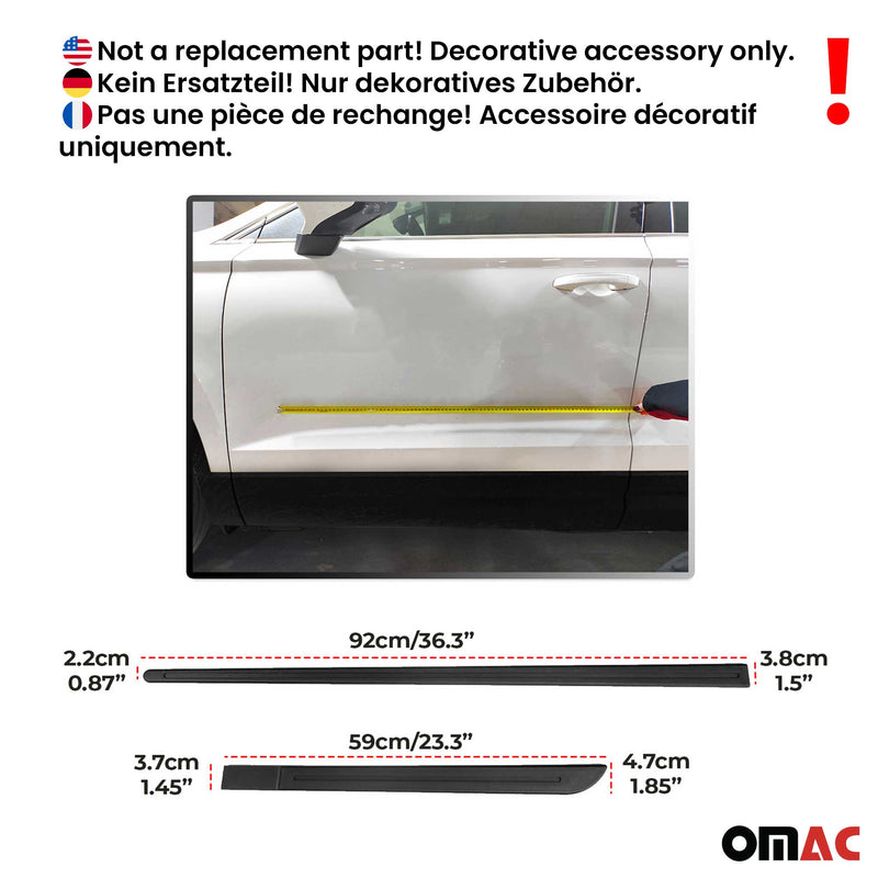 Seitentürleiste Türleisten Türschutzleisten für Suzuki Baleno ABS Chrom Matt