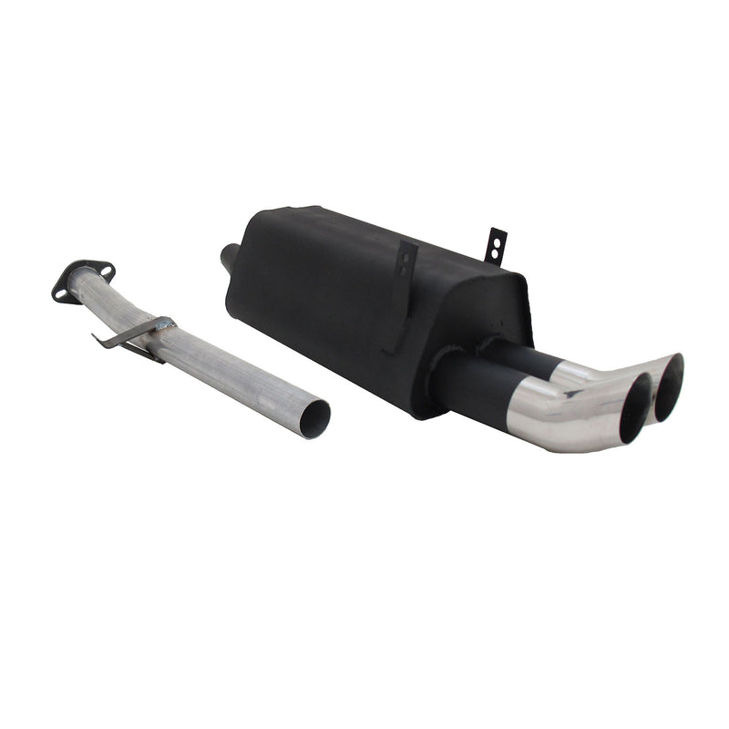Novus Sportauspuff für BMW 3er E36 316/318 2x76mm DTM Endschalldämpfer mit ABE