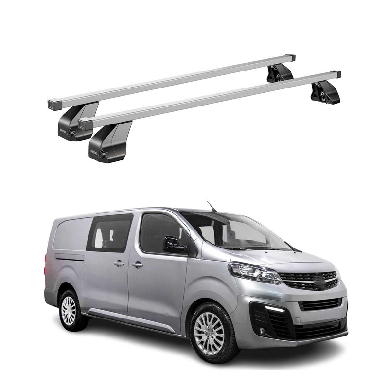 Menabo Dachträger Grundtäger für Opel E Combo 2018-2025 75kg Stahl Silber 2 tlg