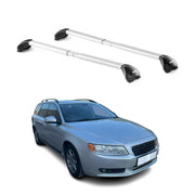 Dachträger Grundtäger für Volvo V70 2007-2016 5 tür 100kg Alu Silber 2 tlg ABE