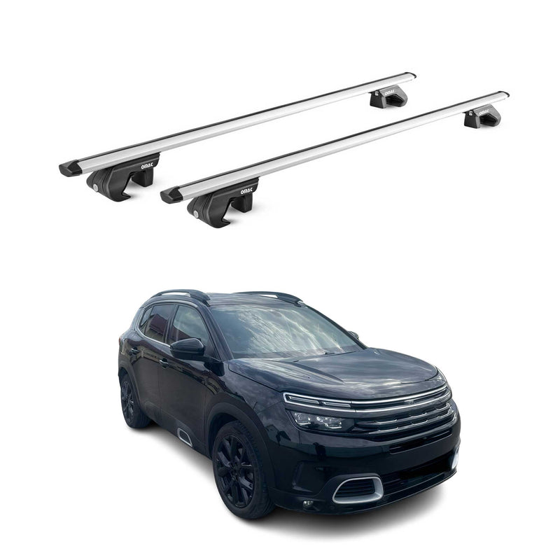 Dachträger Grundtäger für Citroen C5 Aircross 2018-2025 90kg Alu Silber 2x ABE