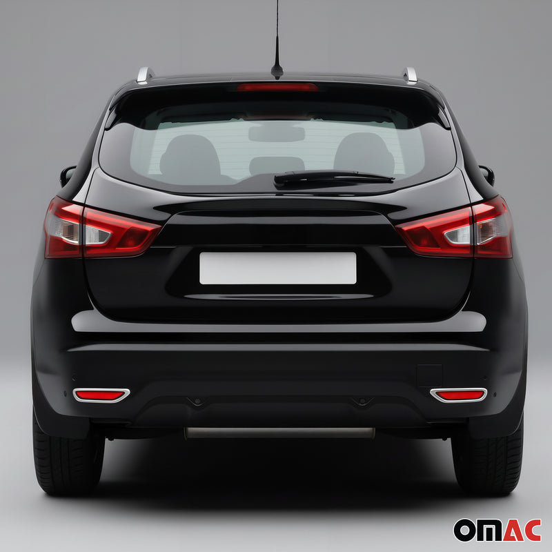 Hintere Reflektor Rahmen Umrandung für Nissan Qashqai J11 2014-2017 Chrom ABS 2x