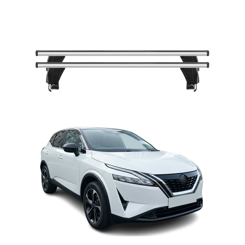 Menabo Dachträger Grundträger für Nissan Qashqai III J12 2021- Alu Grau 2tlg