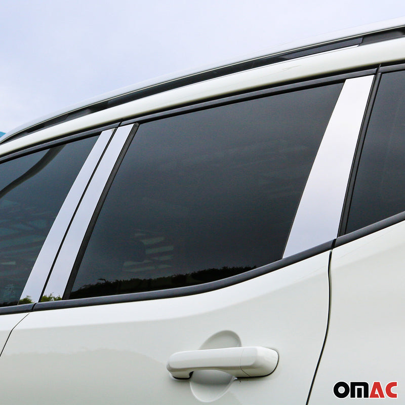 B-pillar C-pillar door pillar trim for Jeep Renegade 2015-2024 chrome 6 pieces