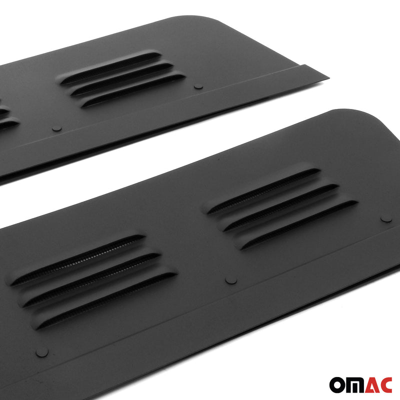 Lüftungsgitter Be & Entlüftung für Ford Transit 2014-2025 Aluminium Schwarz 2tlg