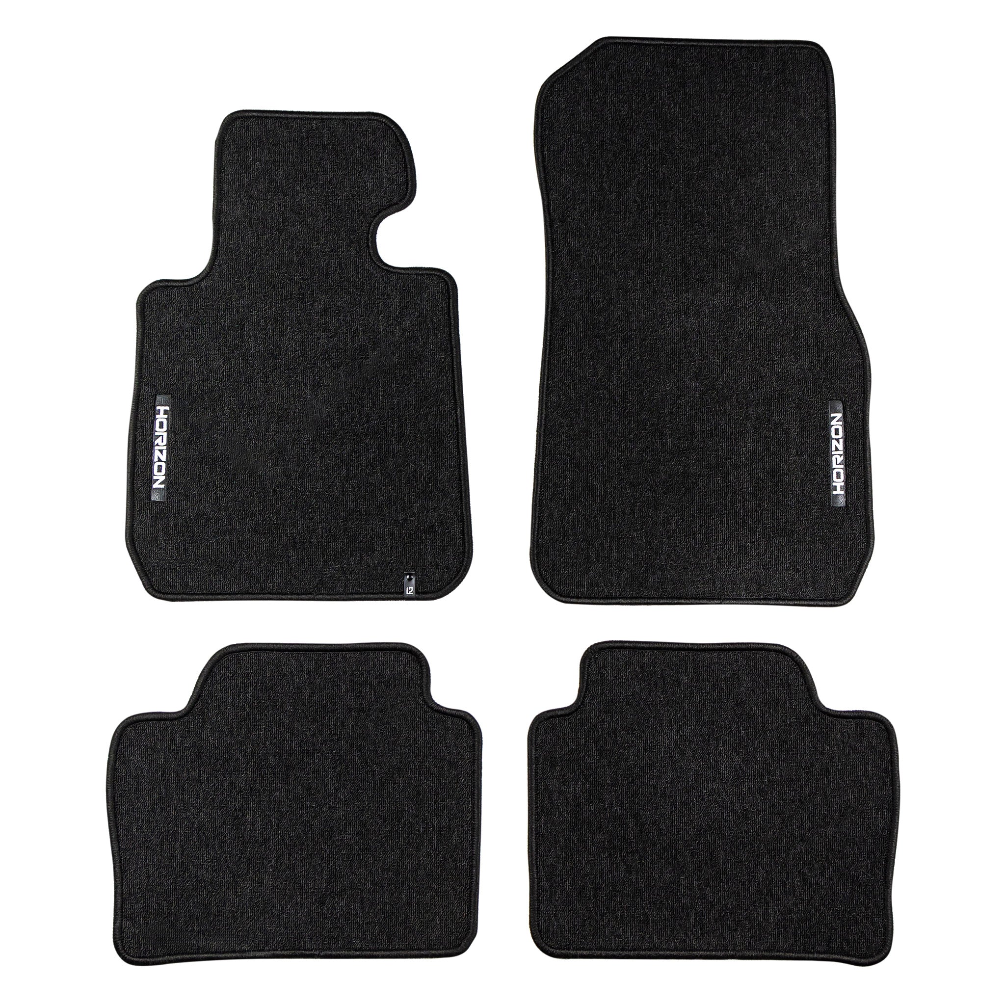 Velours Fußmatten für BMW 3er F30 2011-2018 Autoteppich Automatten Schwarz 4 tlg