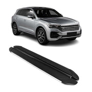 Trittbretter Seitenschweller für VW Touareg 3 2018-2026 Schwarz Alu