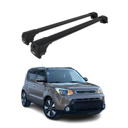 Dachträger Gepäckträger für Kia Soul PS 2015-2019 ABE Aluminium Schwarz