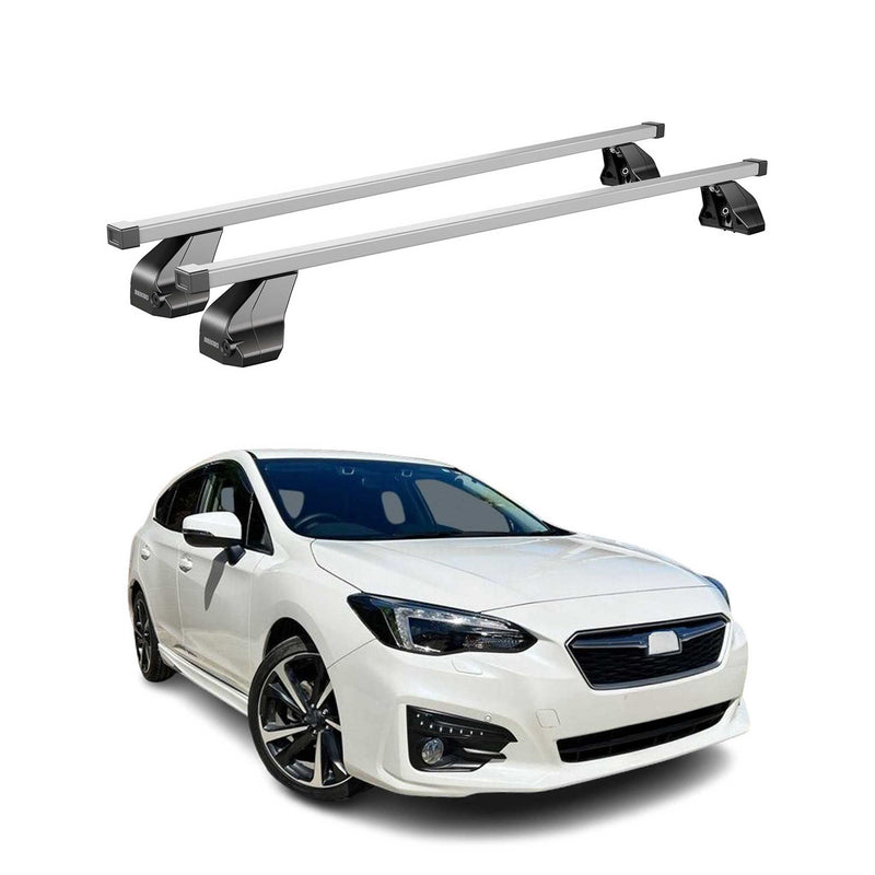 Menabo Dachträger Grundtäger für Subaru Impreza mk5 2016-2025 75kg Stahl Grau 2x