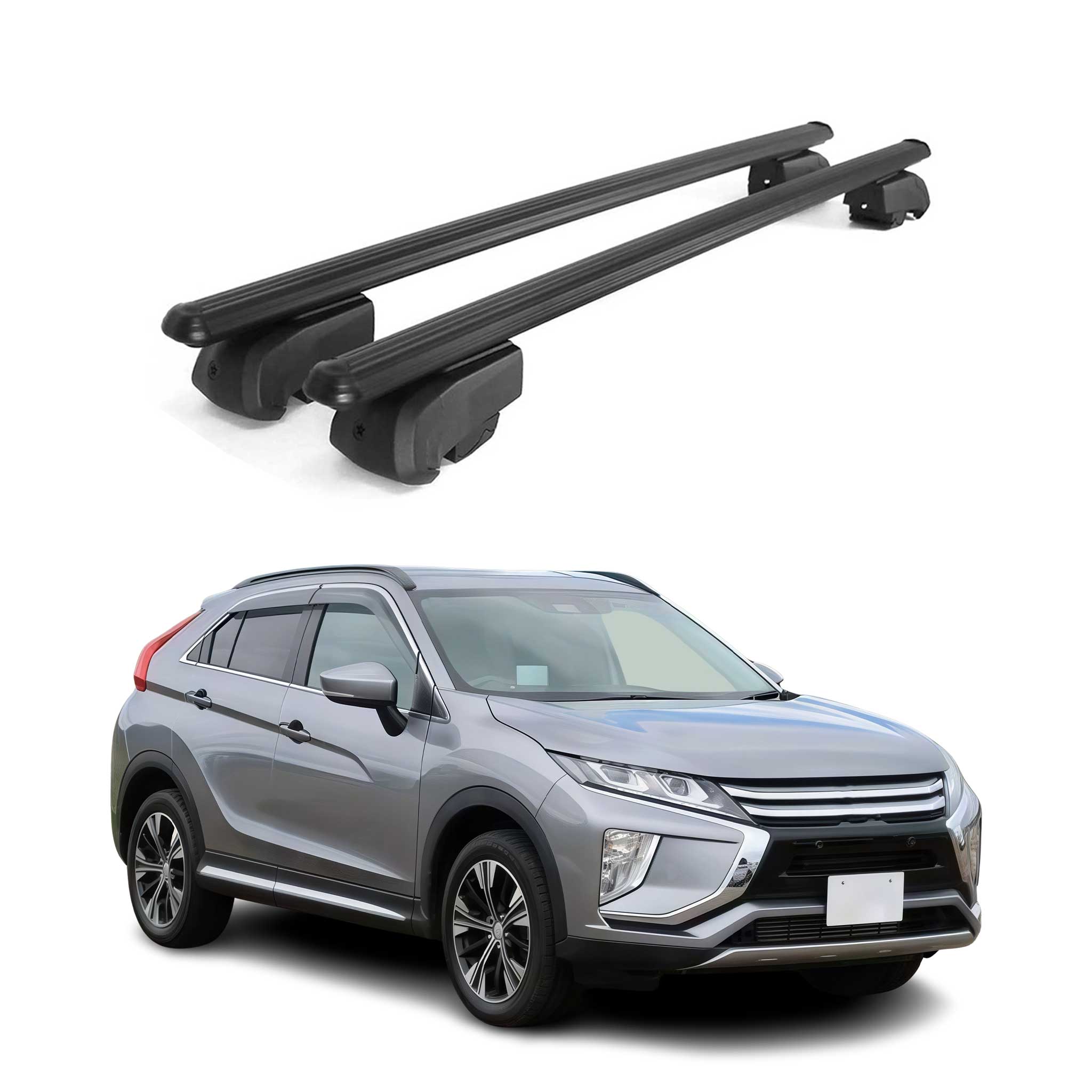 Dachträger Gepäckträger für Mitsubishi Eclipse Cross 2017-2023 ABE Schwarz