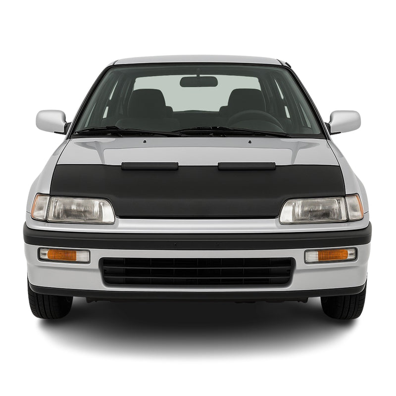 Haubenbra Steinschlagschutz Bonnet Bra für Honda Civic 1987-1993 Schwarz Halb