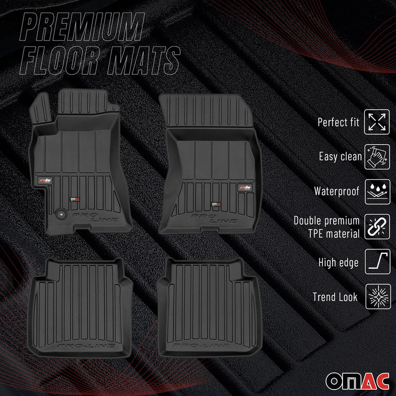 OMAC Gummi Fußmatten für Subaru Legacy 2003-2009 Premium TPE Automatten 4tlg