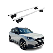 Dachträger Grundträger für Mini Countryman U25 2024-2026 Stahl Silber 2tlg