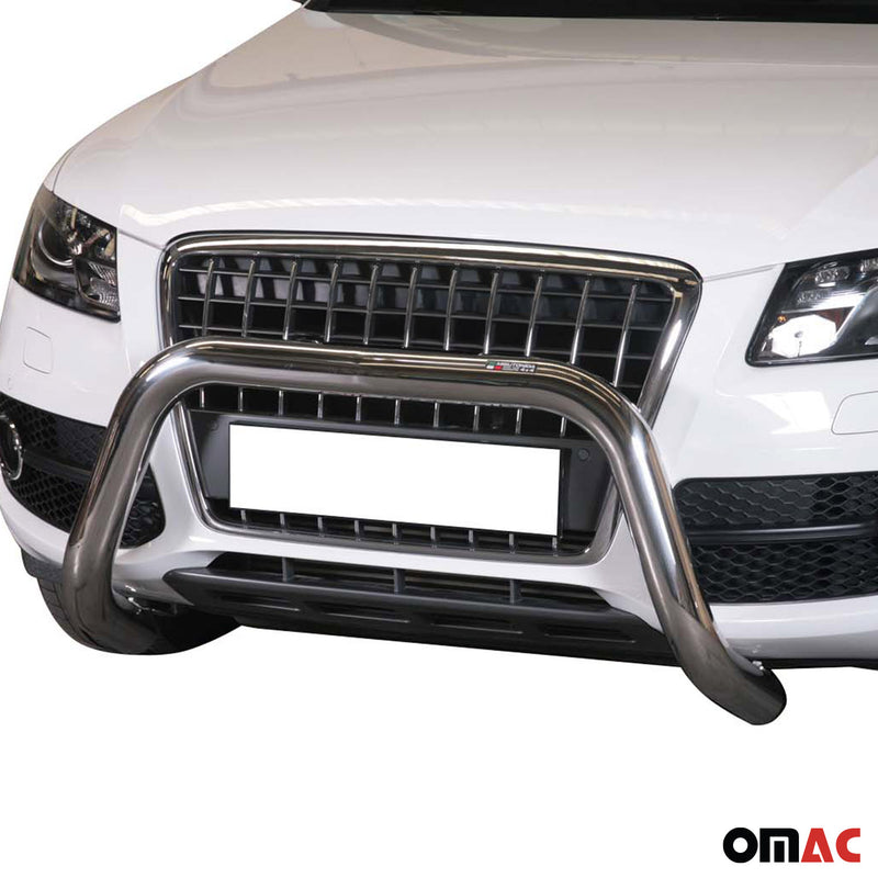 Frontbügel Frontschutzbügel für Audi Q5 2008-2015 ø76mm Stahl Silber Schutz