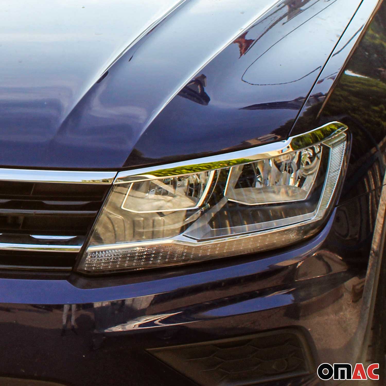 Scheinwerfer Leisten Motorhaubenleiste für VW Tiguan / Allspace 2016-2020 Chrom
