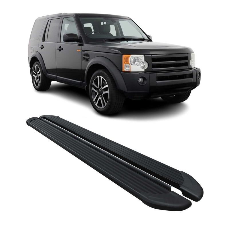 Schweller Trittbretter Schweller für Land Rover Discovery 2005-2009 Alu Schwarz