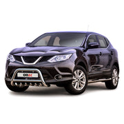 Frontbügel Frontschutzbügel für Nissan Qashqai 2013-2017 ABE Rammschutz Silber
