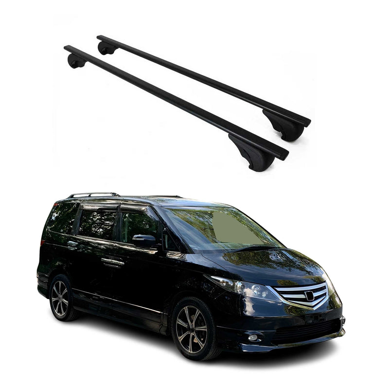 Dachträger Grundtäger für Honda Elysion 2004-2015 75kg Metall Schwarz 2 tlg