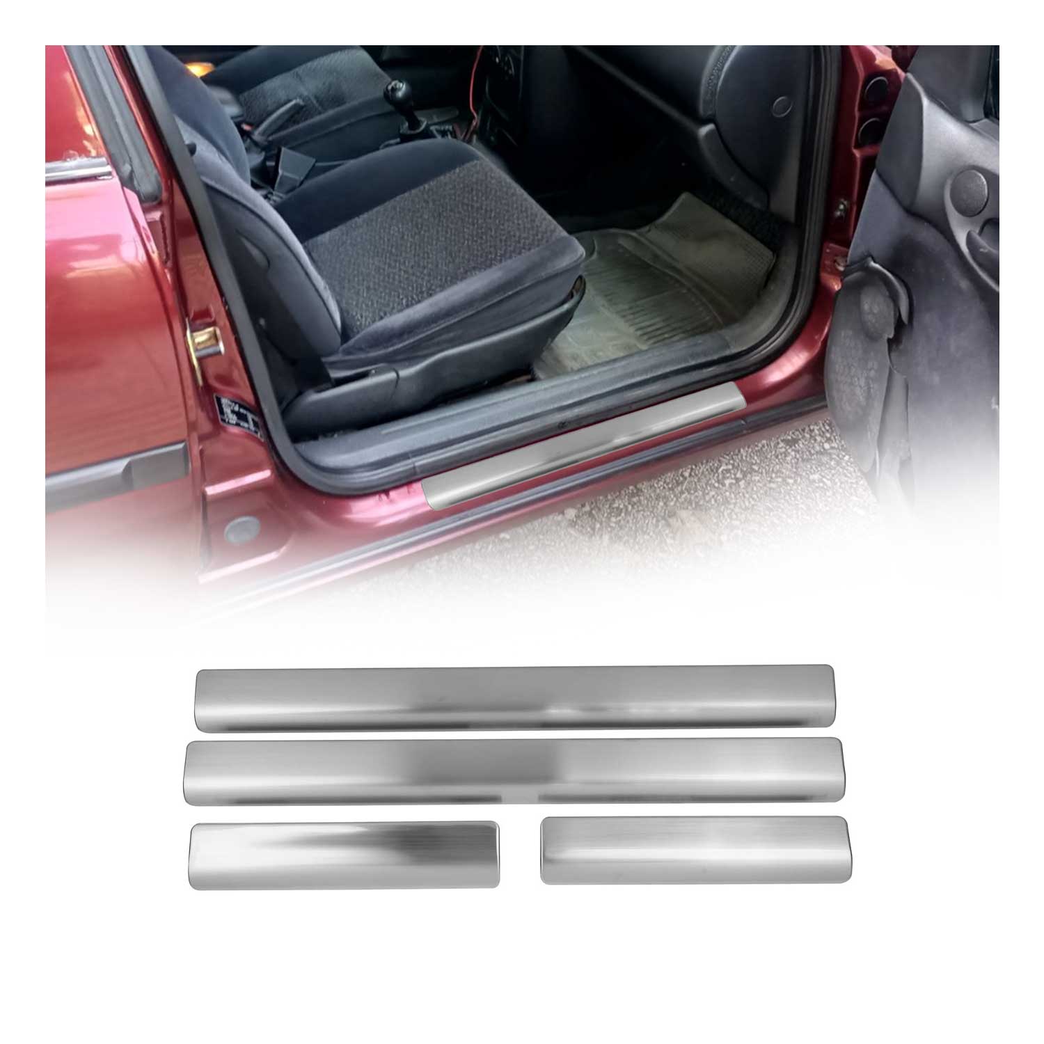 Einstiegsleisten Türschweller für Opel Vectra B 1995-2002 Edelstahl Chrom 4tlg