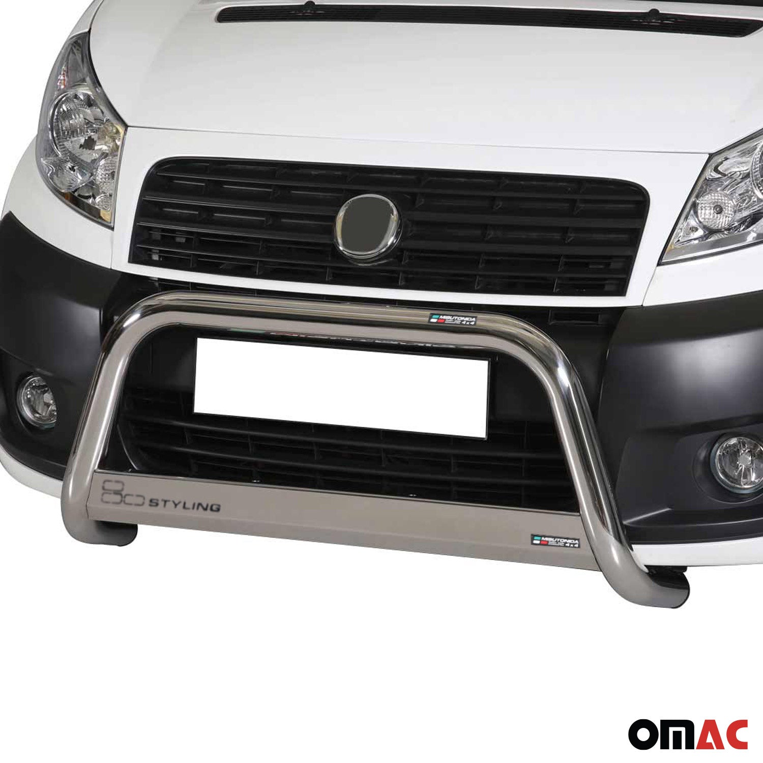 Frontbügel Frontschutzbügel für Fiat Scudo 2007-2016 ø63mm Stahl Silber Schutz