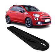 Trittbretter Seitenschweller Seitenbretter für Fiat 500X 2015-2026 Alu Schwarz