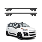 Dachträger Grundtäger für Citroen C3 Picasso 2009-2016 Alu 90kg TÜV Schwarz 2tlg