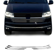 Kühlergrill Leisten für VW T6.1 Transporter 2019-2024 Highline Chrom 5x
