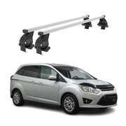 Menabo Stahl Dachträger Gepäckträger für Ford C-Max 2010-2019 Stahl Silber 2tlg
