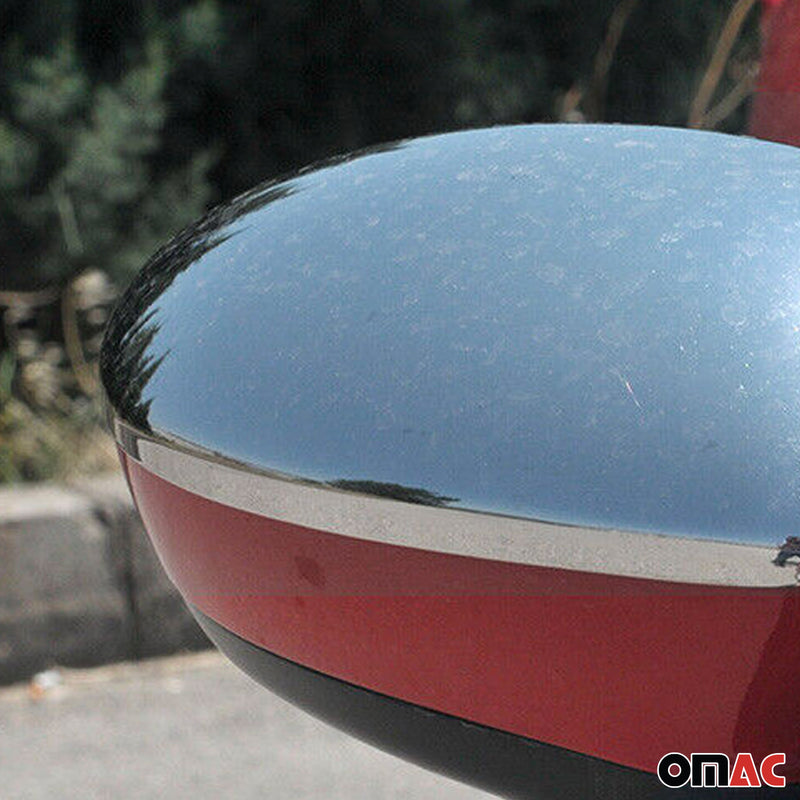 Spiegelkappen Spiegelabdeckung für Fiat Punto Evo 2008-2012 Edelstahl Silber
