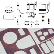 Innenraum Dekor Cockpit für Citroen Jumper 2014-2026 Wurzelholz Optik 26tlg