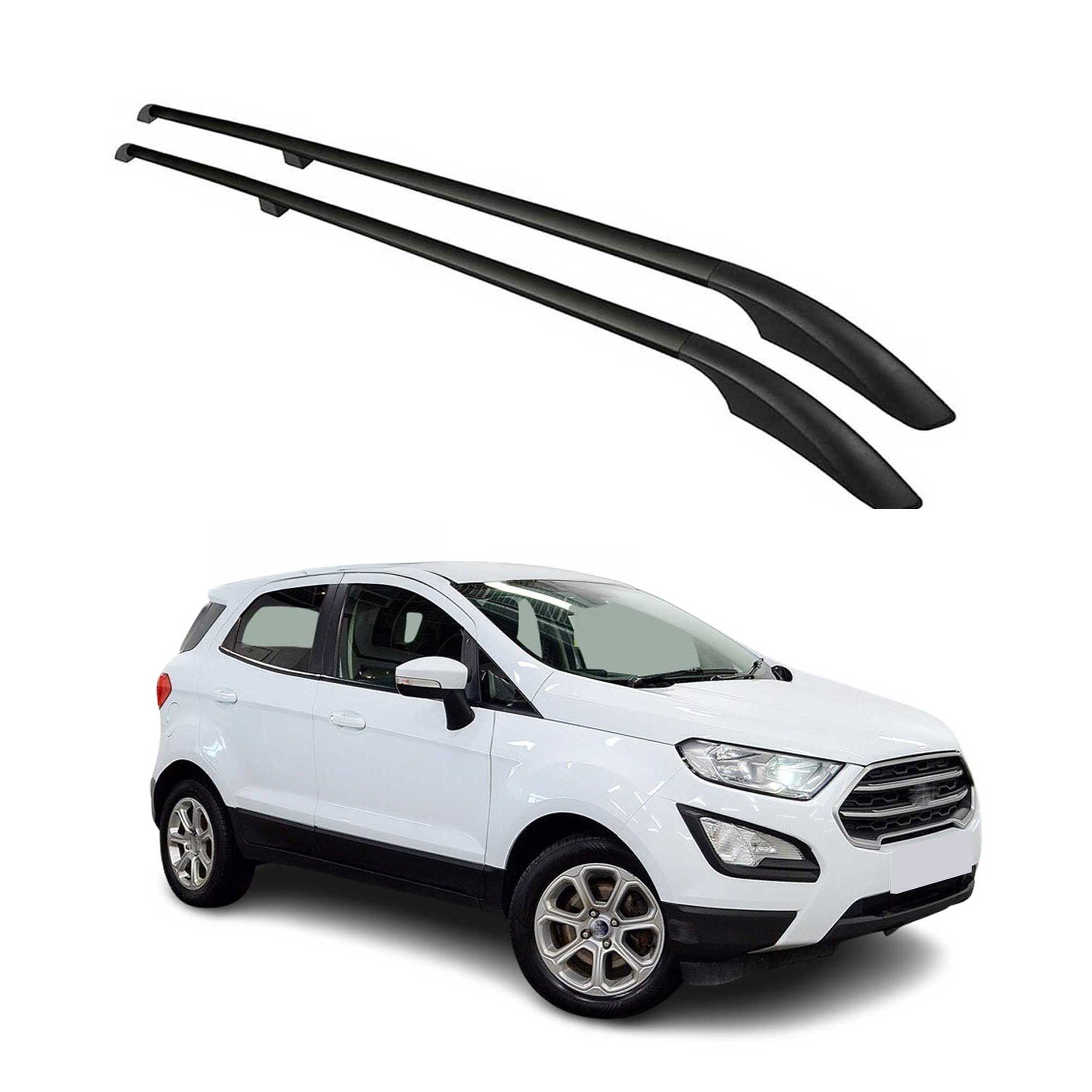 Dachreling Dachgepäckträger Relingträger für Ford Ecosport 2017-2024 Alu Schwarz
