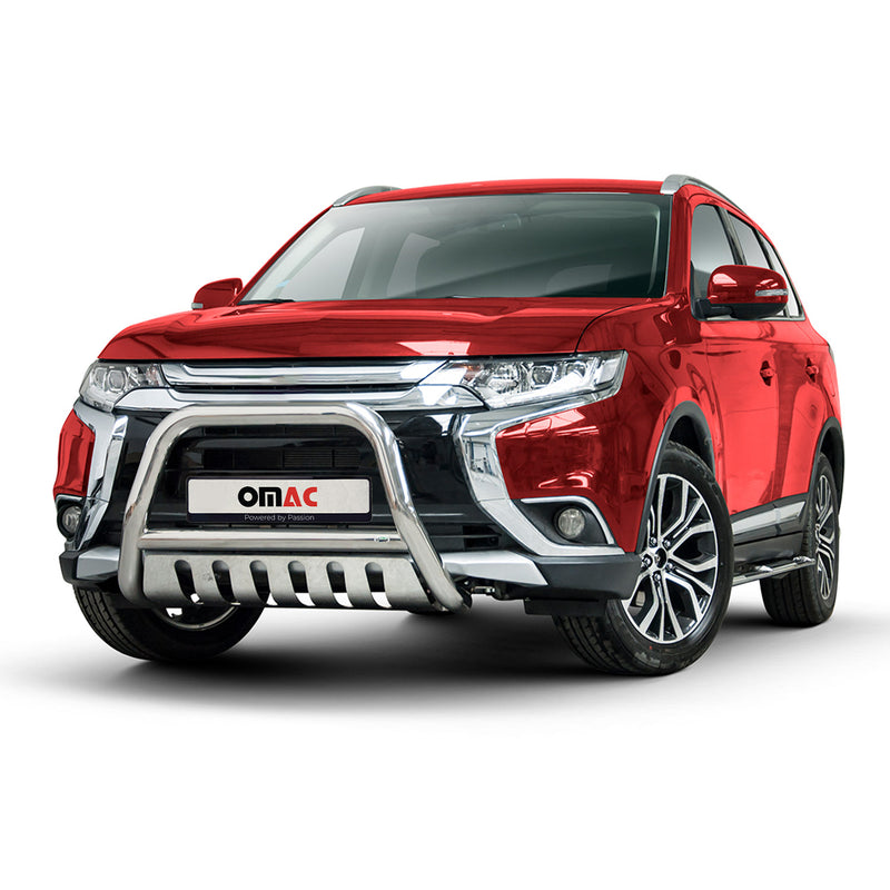 Frontbügelschutz Frontschutzbügel für Mitsubishi Outlander 2015-2021 ABE Silber