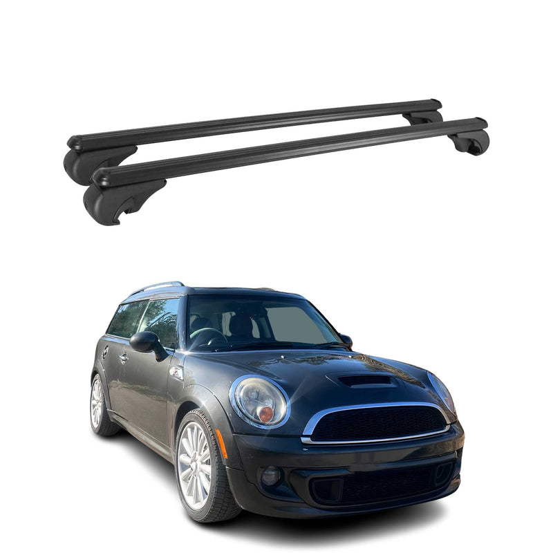 Dachträger Grundtäger für Mini Clubman R55 2007-2014 75kg Alu Schwarz 2 tlg
