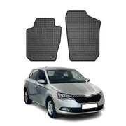 OMAC Gummi Fußmatten für Skoda Fabia Van 2014-2021 Automatten Gummi Schwarz 2tlg