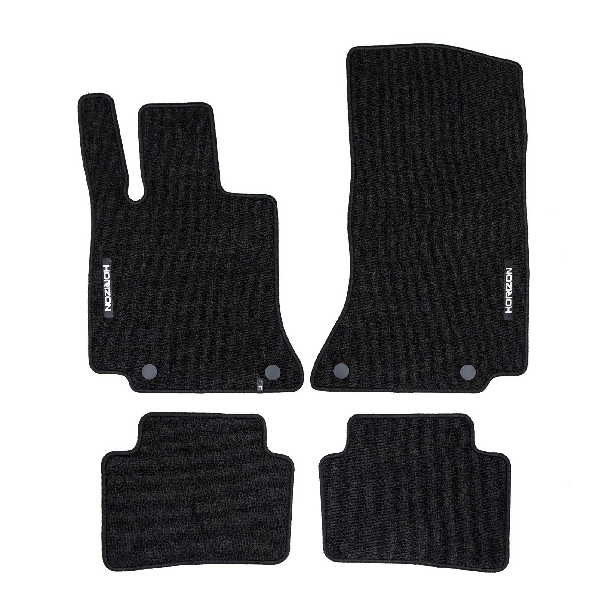 Velours Fußmatten für Mercedes C Klasse W206 2021-2026 Autoteppich Automatten 4x